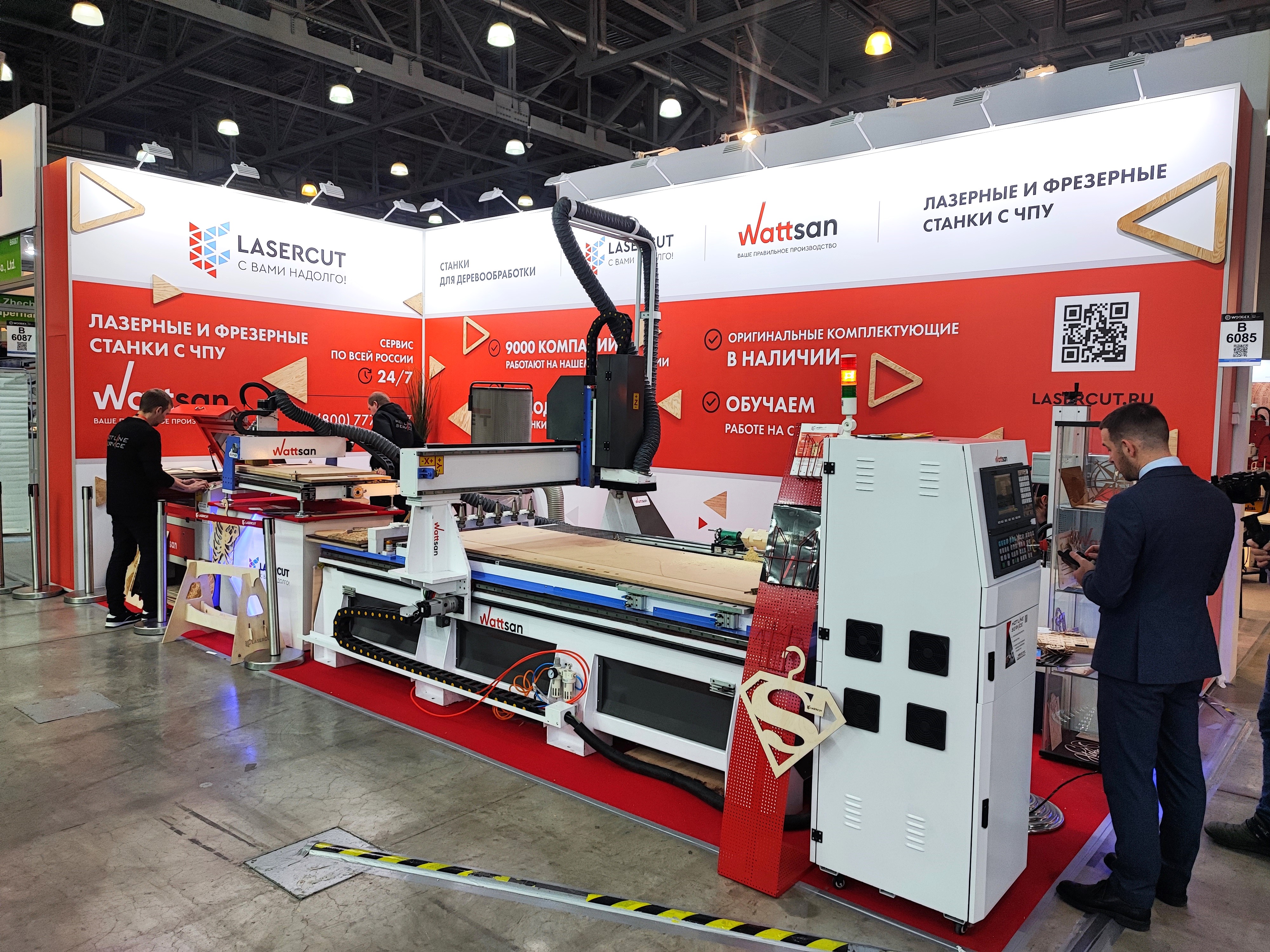 Стенд Lasercut на выставке Woodex 2023