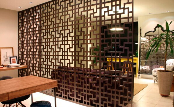 Резка ширм из дерева