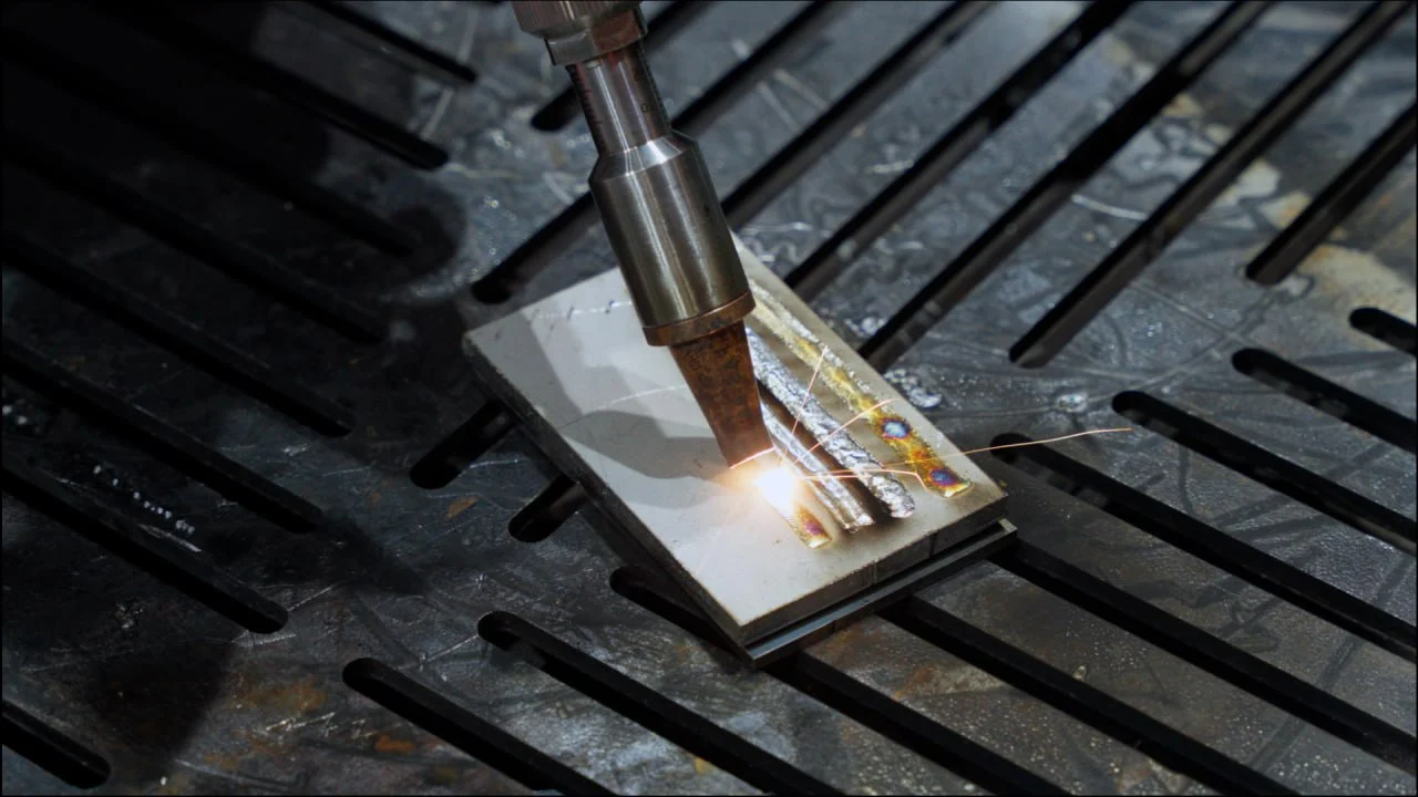 Лазерная сварка металла &mdash; точное соединение листов с помощью ручного лазерного сварочного аппарата для производства.