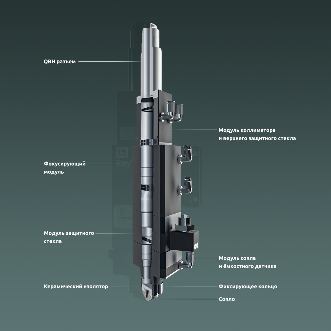 Лазерная голова станка по металлу