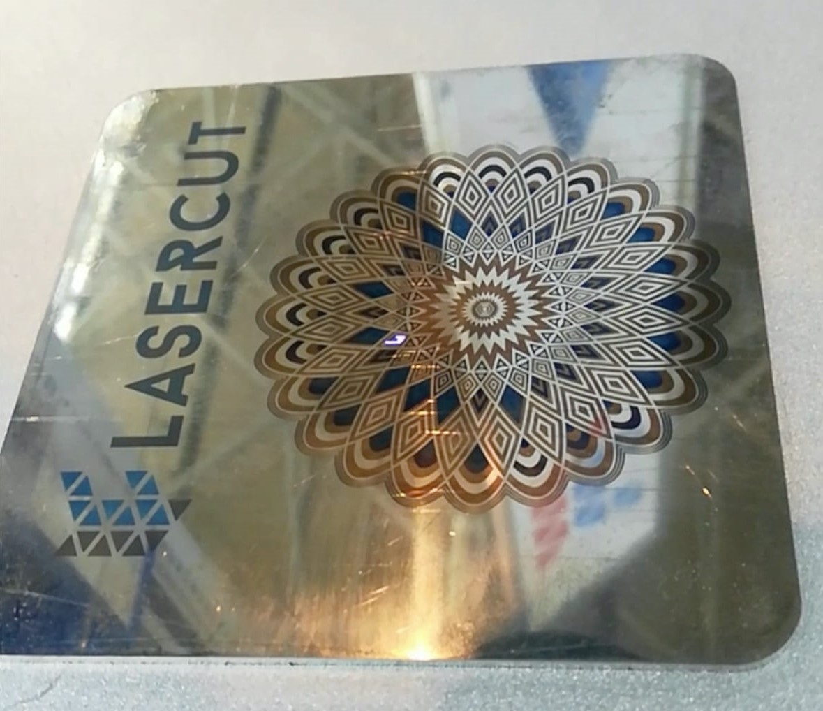 Цветная УФ маркировка металла