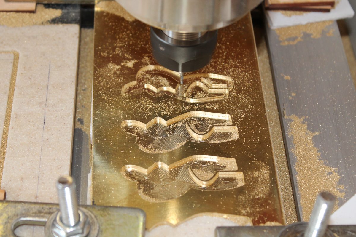 Фрезеровка клише для тиснения