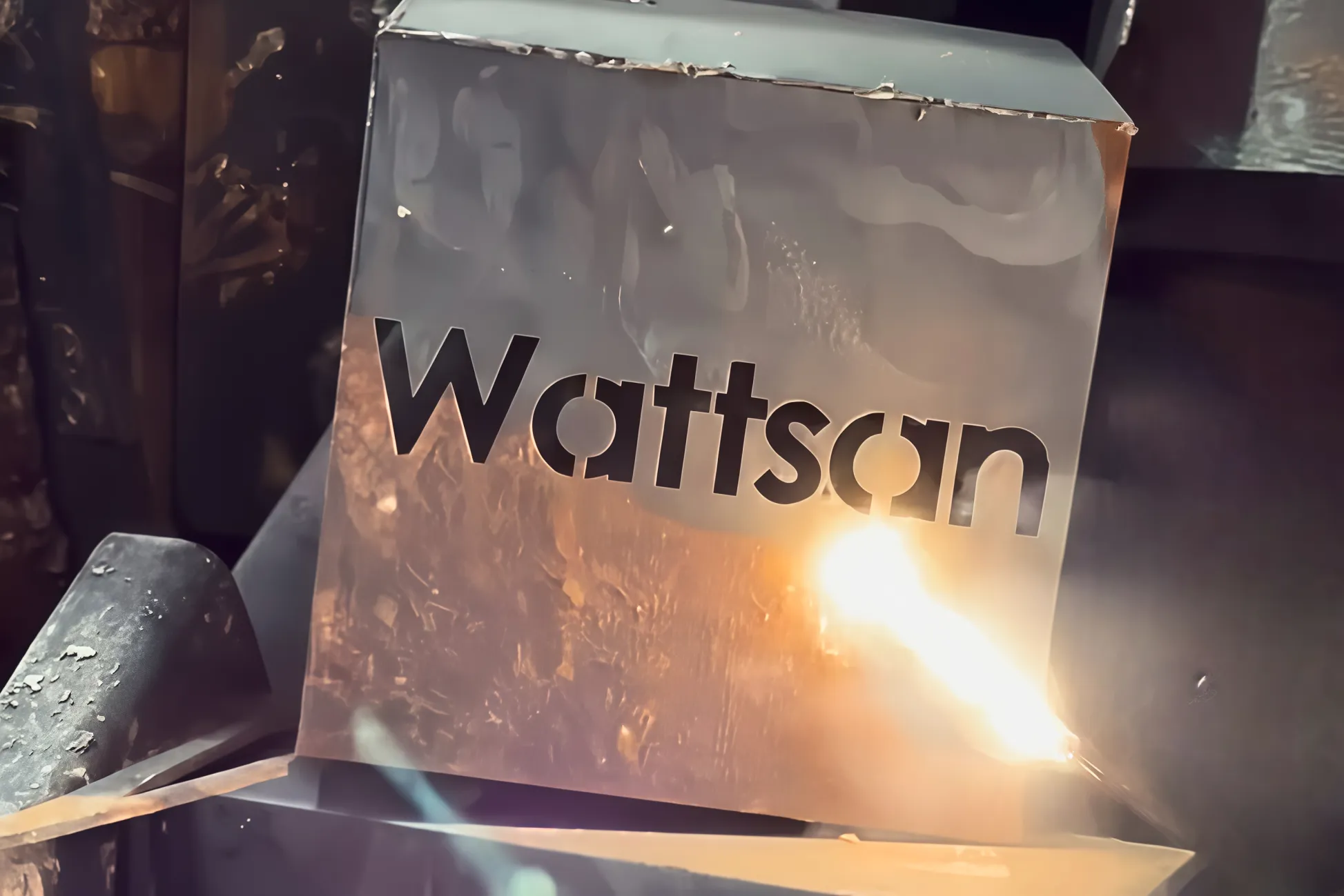 Процесс чистки металла от ржавчины лазерной очисткой Wattsan