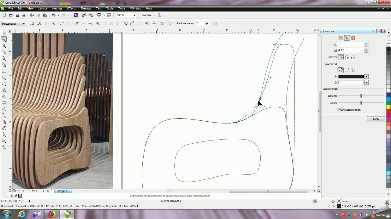 Пример 2D изображения в CorelDRAW
