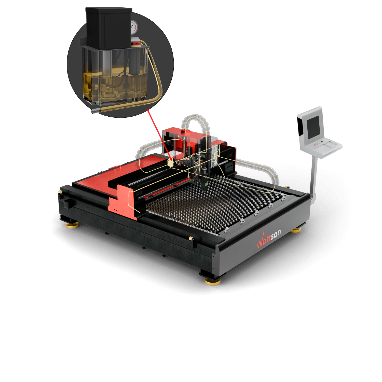 Лазерный станок по металлу Wattsan 1313A
