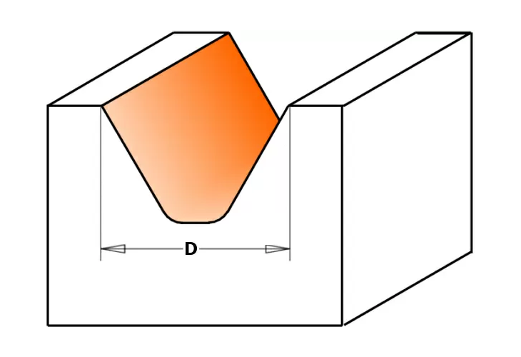 Превью 2 к Фреза концевая CMT для гравирования и декорирования D=28,0 I=19,0 S=12,0