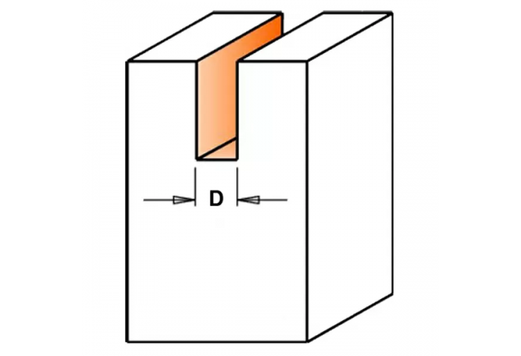 Превью 2 к Фреза концевая CMT пазовая D=3,0 I=8,0 S=6,0 L=70,0