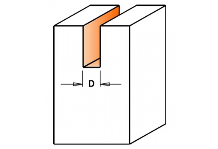Превью 2 к Фреза концевая CMT пазовая D=3,2 I=12,7 S=1/4 L=50,8
