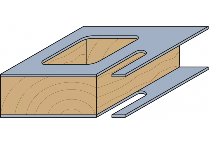 Превью 2 к Фреза концевая CMT прорезная D=6,0 I=19,0 S=6,0 L=60,0