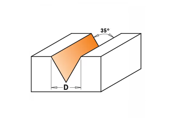 Превью 2 к Фреза концевая CMT для гравирования и декорирования D=6,0 I=8,5 S=6,0 L=60,0