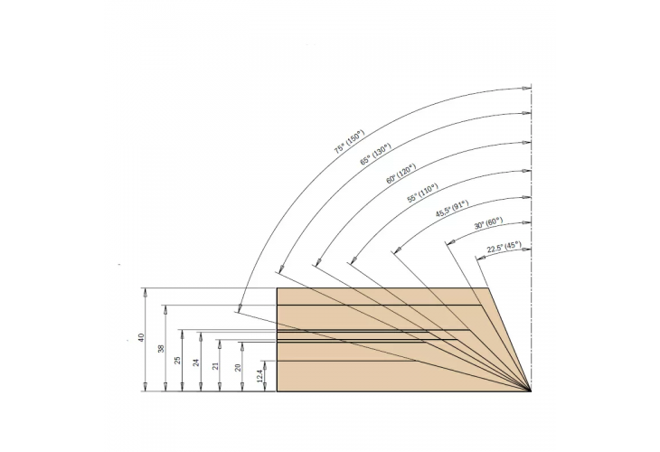 Превью 3 к Фреза концевая V-образная V 110° Z1  S=20  D=60X21X95  RH