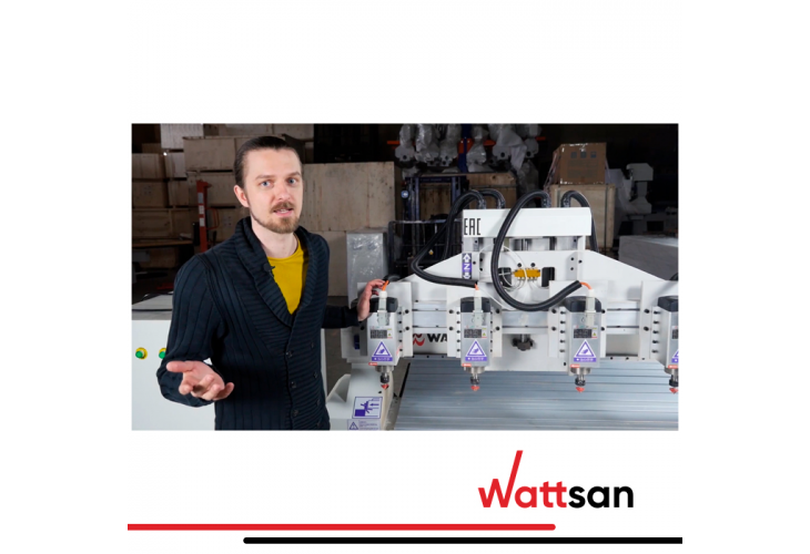 Превью 6 к 3D Фрезерный станок с ЧПУ с 4 шпинделями WATTSAN M1 1313 S4