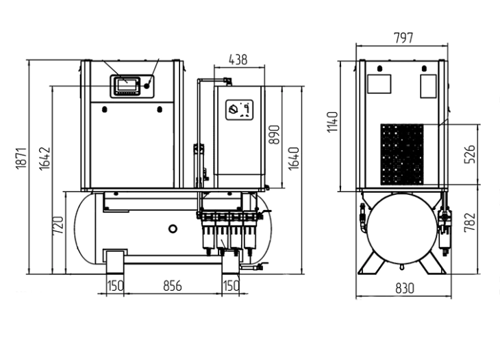 Превью 2 к Компрессорная станция AURORA LC 30-25