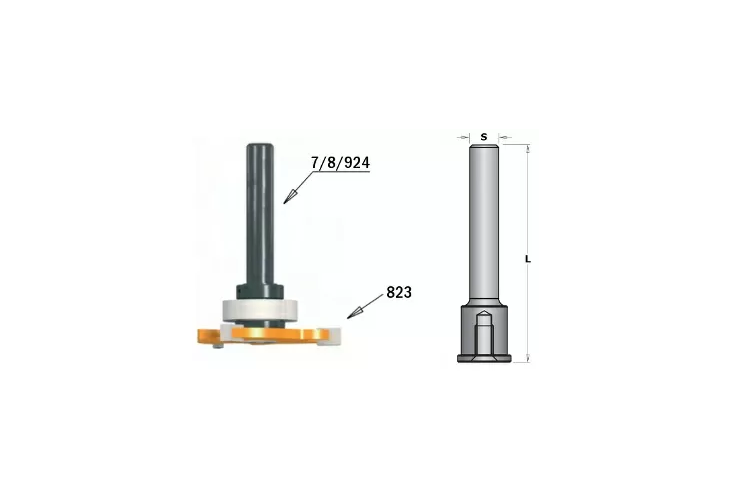 Превью 2 к Державка для фрезы пазовой (винт M5, стоп. кольцо) S=12,7