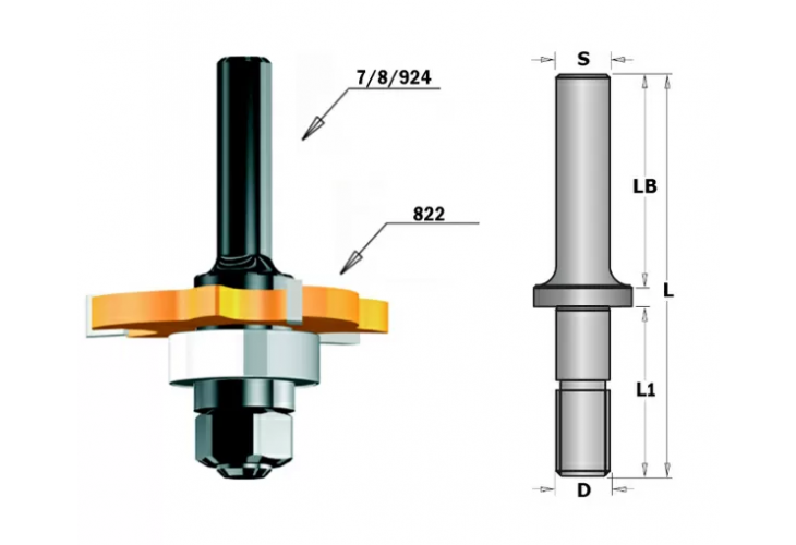 Превью 2 к Державка для фрезы 855.507F S=12,7