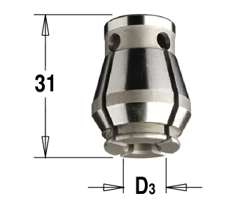 Цанга высокоточная для серии 123 D=9,52