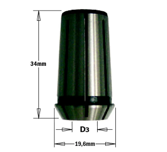 Цанга D=12,7 L=34