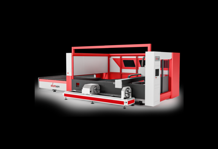 Превью 2 к Лазерный станок по металлу WATTSAN 1530S TABLECHANGE ROTATOTY CABINE