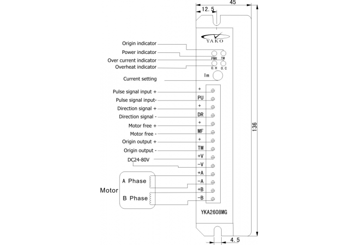 Превью 3 к Драйвер ШД YAKO YKB2608MG