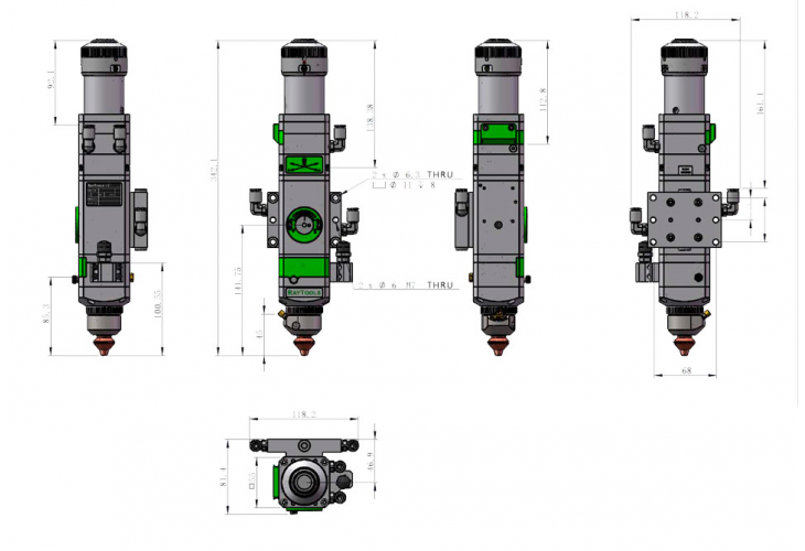 Превью 2 к Лазерная голова Raytools BT210