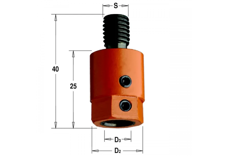 Превью 1 к Патрон для присадочного станка S=M10 D=10 RH