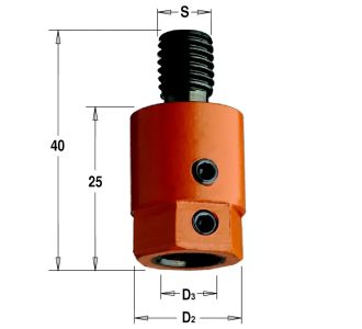 Патрон для присадочного станка S=M10 D=10 RH