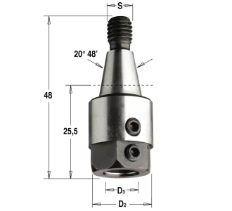 Патрон для присадочного станка S=M8/20 D=10 RH
