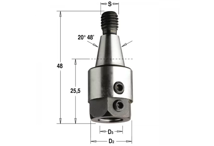 Превью 1 к Патрон для присадочного станка S=M8/20 D=10 LH