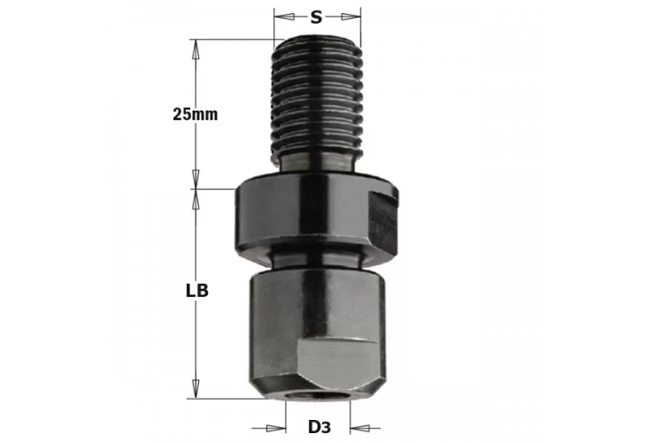 Превью 1 к Патрон (без цанги) S=M16x2 для цанг 10-12-12,7мм