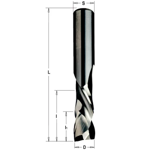 Фреза спиральная монолитная 4x15x50 Z=1+1 S=4 RH