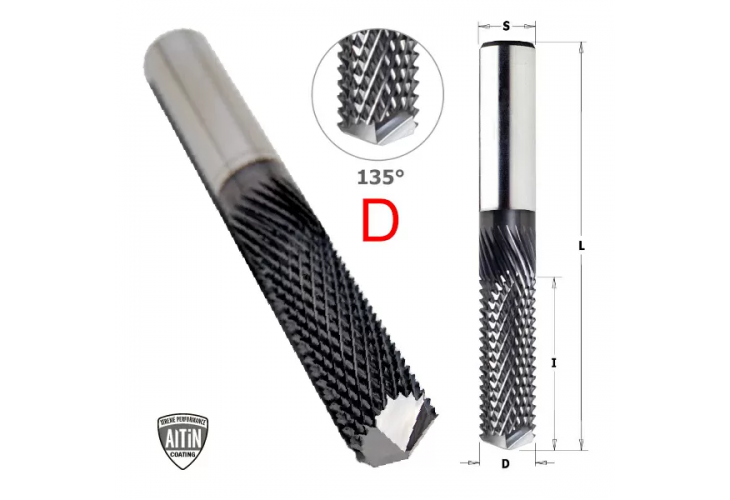 Превью 1 к Фреза монолитная для композитных материалов D=6x19x50 RH