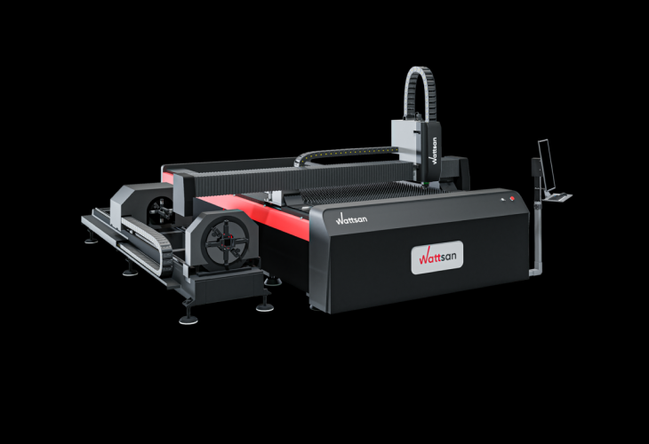 Превью 1 к Лазерный станок по металлу для резки труб WATTSAN 1530S ROTATORY
