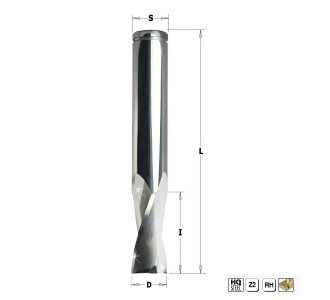 Фреза спиральная для PVC и алюминия S=16 D=16x25x82