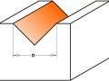 превью 2 к Фреза концевая CMT V-образная D=6,0 I=8,0 S=6,0 L=38,1