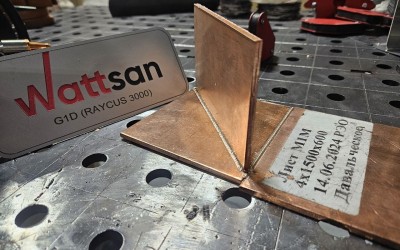 Тавровое соединение: сварка меди